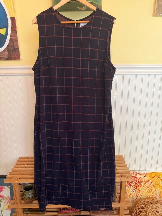 Nordstrom Rack Dresses & Skirts - Nordstrom Rack Sleeveless Plaid Shift Dress 2X